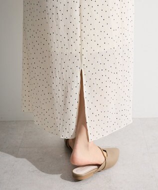 Green Parks 楊柳プリーツスカート Ecru