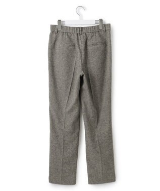 23区 L 【洗える/セットアップ対応】ウールライクカルゼ テーパード パンツ グレー系