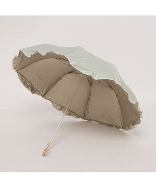 UNBILLION カシュネ cachenez / 【晴雨兼用】【日傘】 UV カット率99％以上 PUへプラムトップレス折りたたみ傘 グリーン