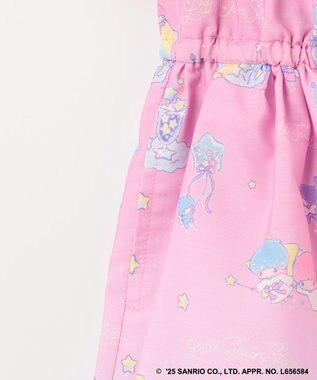 ANY KIDS 【any FAM× リトルツインスターズ 】キキ&ララ オン・オフショルダーワンピース ピンク