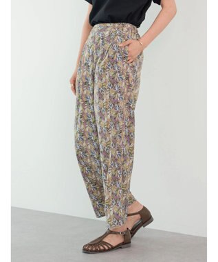 Green Parks ボタニカル柄イージーパンツ Purple