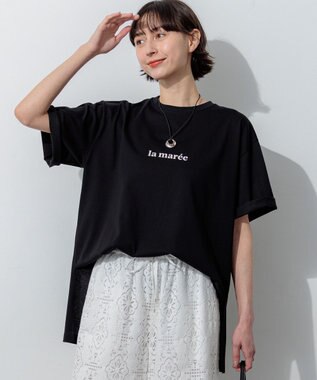 【先行予約】la maree オーバーサイズ ロゴ Tシャツ