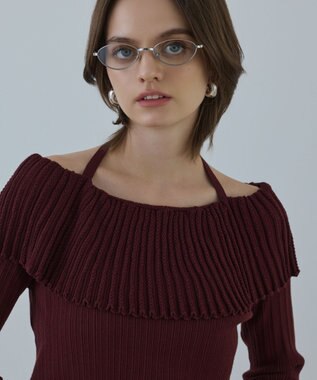 アイレットフレアニットトップ