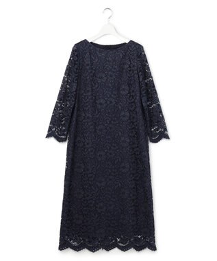 23区 【APPLAUDIR】シャイニーフラワーレース ドレス ネイビー系