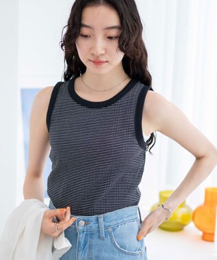 WEGO シンプルタンク ブラックボーダー