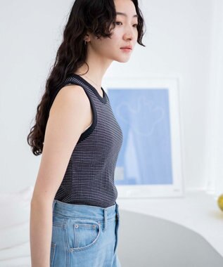 WEGO シンプルタンク ブラックボーダー