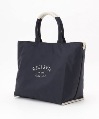 J.PRESS LADIES 【リバーシブル】ナイロン トート ネイビー系