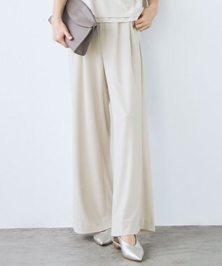 自由区 【カタログ掲載】ストレッチアムンゼンワイド パンツ ベージュ