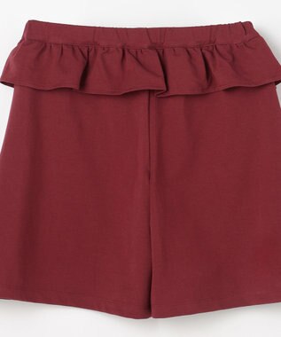 組曲 KIDS 【150-160㎝】ソフトストレッチ ショートパンツ ボルドー