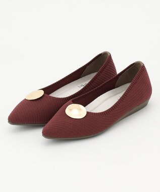 steppi 【洗える/撥水】メタルパーツ付 ポインテッド パンプス