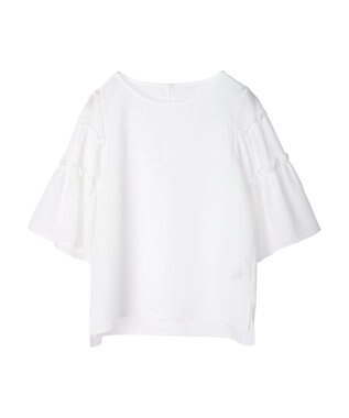 Green Parks ティアード袖ブラウス Off White