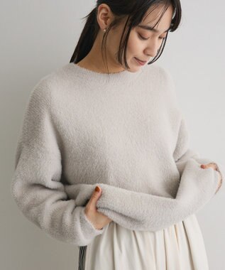 CRAFT STANDARD BOUTIQUE ファーライクニットチュニック Light Gray