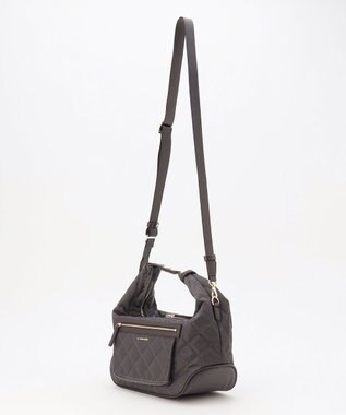 LA BAGAGERIE キルティング2WAYショルダーバッグ ダークグレー