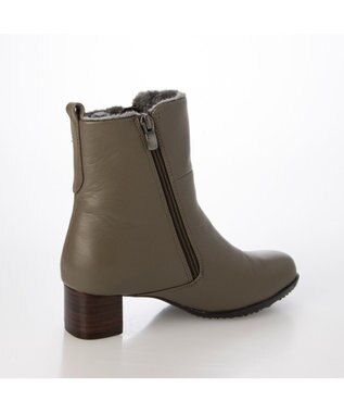 ing 【WEB限定】ダブルファスナーショートブーツ カーキ