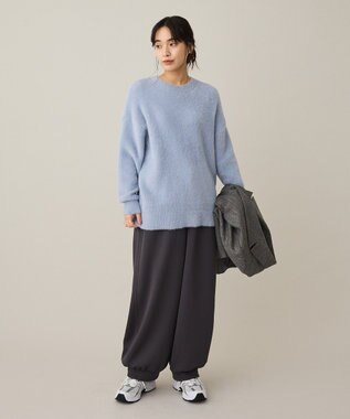 CRAFT STANDARD BOUTIQUE ファーライクニットチュニック Blue