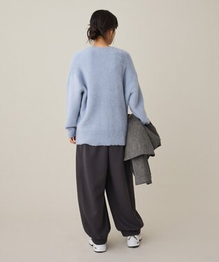 CRAFT STANDARD BOUTIQUE ファーライクニットチュニック Blue
