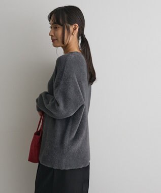 CRAFT STANDARD BOUTIQUE ファーライクニットチュニック Dark Gray