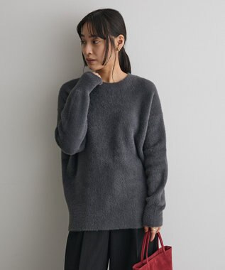 CRAFT STANDARD BOUTIQUE ファーライクニットチュニック Dark Gray