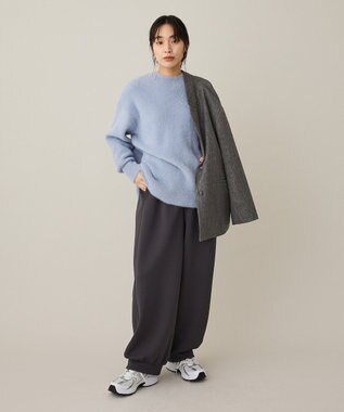 CRAFT STANDARD BOUTIQUE ファーライクニットチュニック Blue