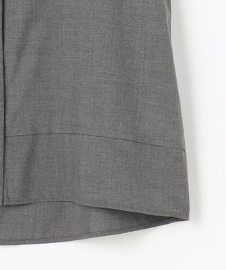 J.PRESS LADIES LIMBLESS50ツイル ブラウス チャコール系