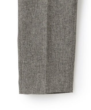 23区 L 【洗える/セットアップ対応】ウールライクカルゼ テーパード パンツ グレー系