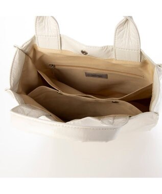 UNBILLION カシュカシュ cachecache / タテ型ショッパートートバッグ アイボリー