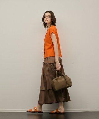 GRACE CONTINENTAL TOV MOU BAG S ブラウン