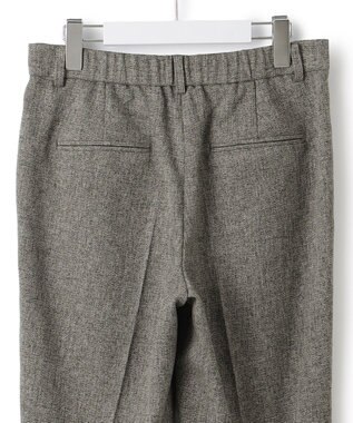 23区 L 【洗える/セットアップ対応】ウールライクカルゼ テーパード パンツ グレー系