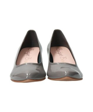 Bridget Birkin 【Bridget Birkin】ウエッジヒールポインテッドレインパンプス グレーエナメル