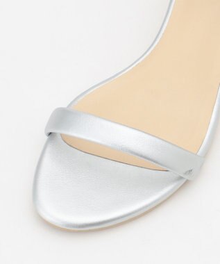 ANY SIS 【WEB・一部店舗限定】ラインベルトヒール サンダル シルバー