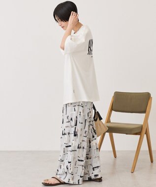 AMERICAN HOLIC バックロゴルーズＴシャツ Off White