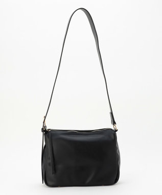 LA BAGAGERIE 【maison vert】 【チェーンチャーム・ミニポーチ付き】2WAYベルトワンショルダー ブラック