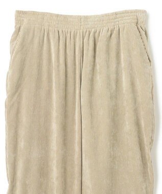 UNFILO MENS 【男女兼用】リラックス コーデュロイ ギャザーパンツ ベージュ