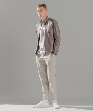 JOSEPH HOMME ライトラムナッパ レザー   シングルライダース ベージュ系