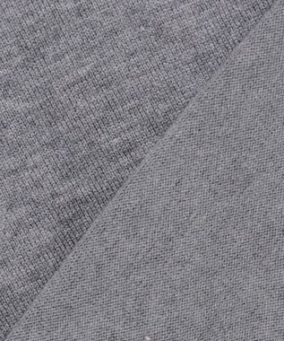 UNFILO フリルトリミング ニット グレー×エクリュ