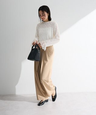 Green Parks 総レースプルオーバー Ecru