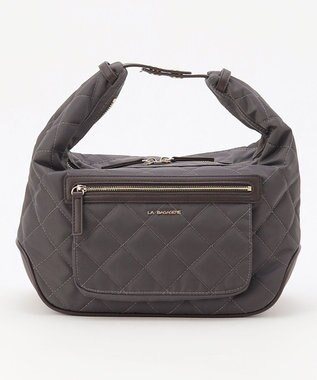 LA BAGAGERIE キルティング2WAYショルダーバッグ ダークグレー