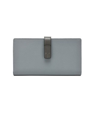 style code 【PADMA/パドマ】ベルトデザイン　シュリンクレザー薄マチ長財布 ブルーグレー