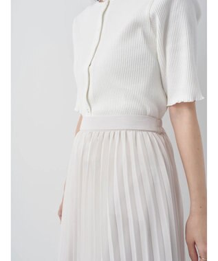 earth music&ecology すきな丈プリーツスカート Ivory