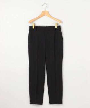 組曲 L 【WEB限定】ベーシックダブルクロス テーパードパンツ ブラック系