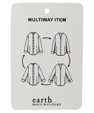 earth music&ecology マルチウェイシアーシャツ Light Beige