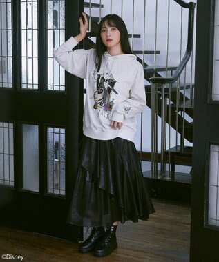 earth music&ecology ナイトメア／アソートプリントパーカー Oatmeal