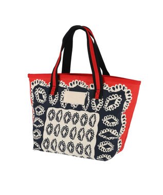 tsumori chisato CARRY ダイヤモンドフラワー ハンドバッグ 手提げ リバーシブル 花柄 ブラック