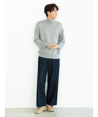 CRAFT STANDARD BOUTIQUE タートルネックニットプルオーバー Light Gray
