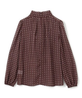 TOCCA 【消臭・洗える】ALLURING BEAUTY ブラウス ブラウン×ピンク系