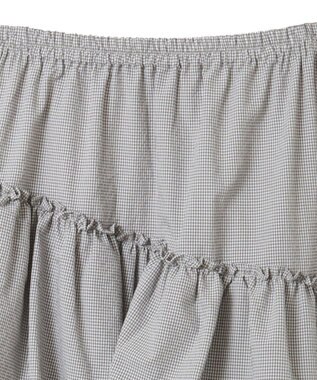 Green Parks ・ＥＬＥＮＣＡＲＥ　ＤＵＥ　ギンガムティアードスカー Gray