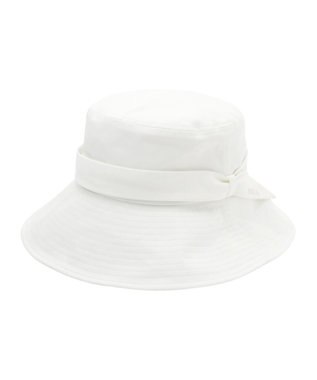 MOONBAT 【洗える】FURLA(フルラ) シャンブレー中つばダウンハット オフホワイト