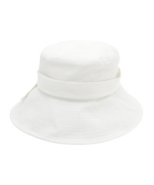 MOONBAT 【洗える】FURLA(フルラ) シャンブレー中つばダウンハット オフホワイト