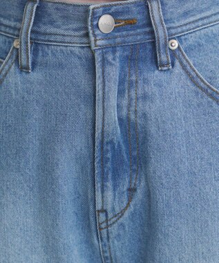 WEGO 【ANGIE VINTAGE/SMLサイズ展開】カーブデニムパンツ ブルー
