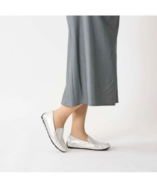 MODE ET JACOMO <D'ICI>プレーンモカシンシューズ シルバー